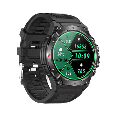 SENBONO TG02 1.43-inch AMOLED Display GPS Compass Altimeter & Barometer 500mAh Battery bluetooth Call Heart Rate Blood Pressure Blood Oxygen Monitor Sleep Monitoring Multi-sport Modes IP68 Waterproof Smart Watch