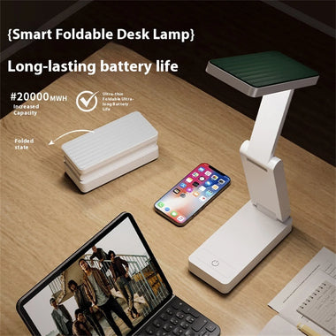 Elfeland Foldable Desk Lamp Dimmable Touch LED Night Light Portable USB Charging Reading Light Bedside
