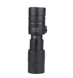 10X-300X40mm High Zoom BAK4 Monocular Professional Long Range Telescope Low Light Night Vision Outdoors Camping Hiking Spotting Scope