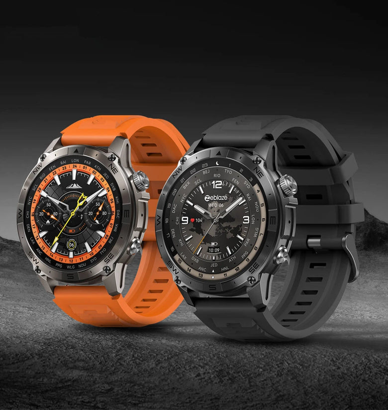[World Premiere]Zeblaze Stratos 2 Plus 1.43 inch AMOLED GPS Health and Fitness Barometric Altimeter Compass 3 ATM Waterproof Smart Watch