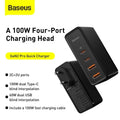 [GaN Tech] Baseus GaN2 Pro 100W 4-Port USB PD Charger 2USB-A+2USB-C PD3.0 2.0 QC3.0 2.0 SCP FCP AFC PPS Apple2.4 BC1.2 PE+ Fast Charging Wall Charger Adapter EU Plug for iPhone 15 14 13 for Huawei Mate60 Pro for Samsung Galaxy S24