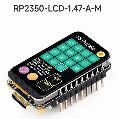 RP2350 1.47inch Display Development Board 172320 262K Color Colorful RGB LED Dual-core & Dual-architecture Microcontroller