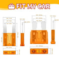 300pcs 5/7/10/15/20/25/30A Fuse Car Blade Fuse Assortment Assorted Kit Mini Small Size Blade Set Auto Truck Automotive Fuse