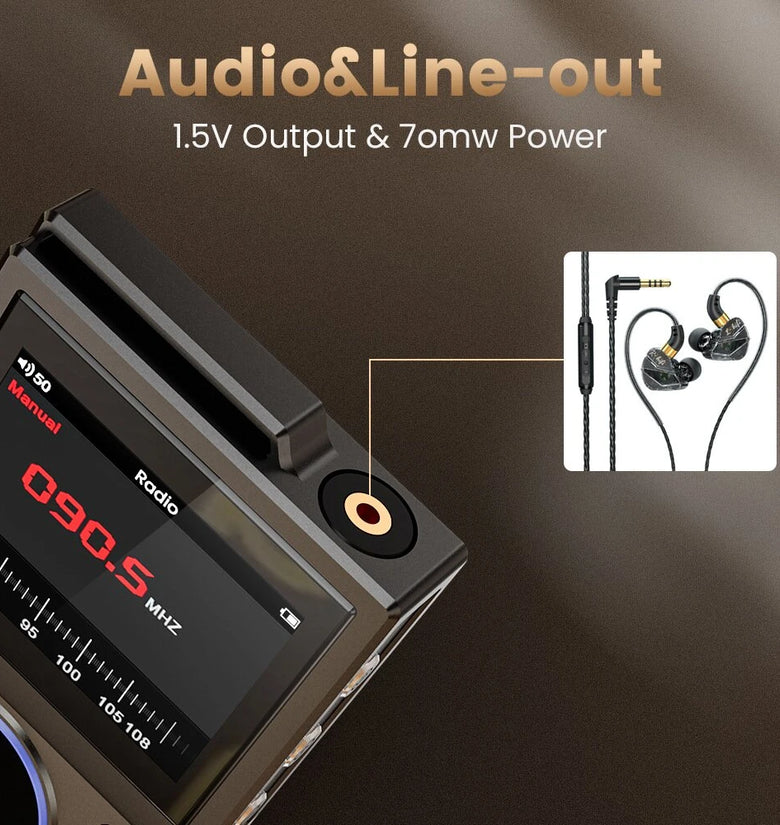 HIFI-02 HiFi Audio Player DSD256 Hard Decode Lossless Music Player bluetooth LDAC 3000mAh Zinc Alloy Body Portable MP3 Player