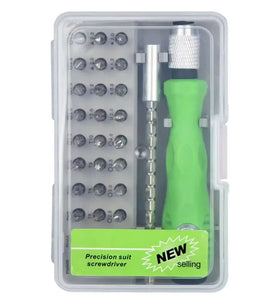 32-in-1 Precision Screwdriver Set Magnetic Bits Chrome Vanadium Steel Ideal for Phones Laptops Cameras Watches Convenient Storage for DIY Repairs