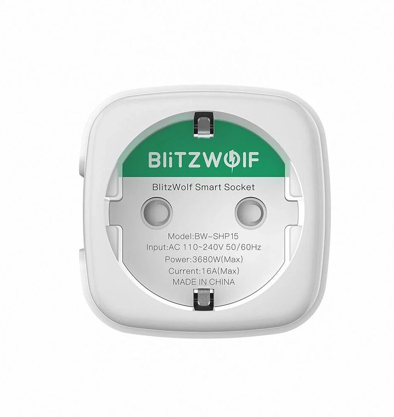 [5 Pcs] BlitzWolf BW-SHP15 Zigbee 3.0 16A 3680W Smart Plug Wireless Power Socket Outlet EU Plug APP Remote Control / Voice Control / Multiple Timer Modes Compatible With Amazon Alexa / Google Assistant