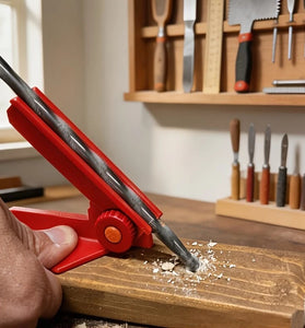 Adjustable Drill Guide 5-Angle 0-90 Precision Positioning with 3 Lengths for Short/Long Bits Portable Woodworking Auxiliary Tool
