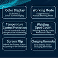 SEQURE SQ-SW2 Mini Portable Rechargeable Spot Welding Machine LCD Color Screen Display DIY Battery Pack Welding