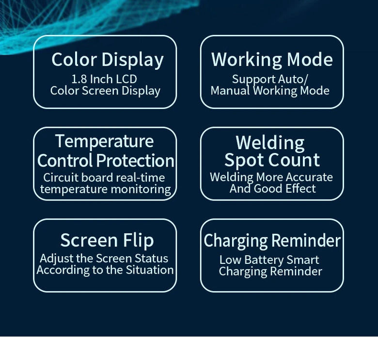 SEQURE SQ-SW2 Mini Portable Rechargeable Spot Welding Machine LCD Color Screen Display DIY Battery Pack Welding
