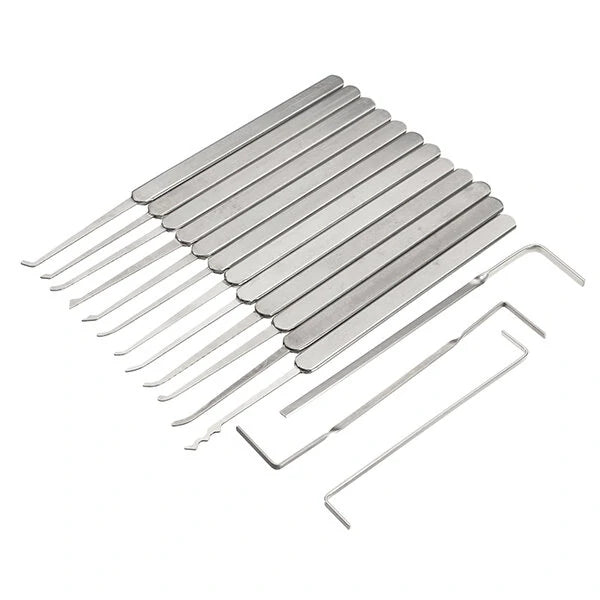 DANIU 12Pcs Lock Picks Tools Set Lock Opener Locksmith Tools  Various Transparent Locks Combination, Locksmith Tools Kit