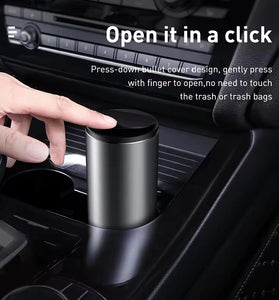Baseus 500ML Car Trash Bin Can Mini Auto Dust Organizer Car Interior Rubbish Bag Garbage Container Storage Box Bucket Auto  Car Garbage Organizer