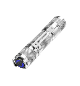 LUMINTOP Tool AA 3.0 900Lumens Mini EDC Powerful Flashlight Super Bright EDC Titanium Alloy Pocket Lamp Mini LED Torch 5 Mode by 14500 Battery for Camping Self Protection