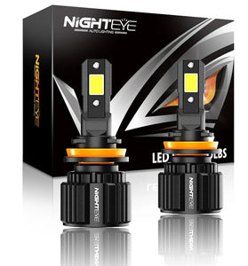 NightEye Auto Lighting A315-S4 2PCS Car LED Headlight Bulb 15,000LM/PAIR LED Front Headlamp 6500K White IP68 Waterproof