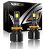 NightEye Auto Lighting A315-S4 2PCS Car LED Headlight Bulb 15,000LM/PAIR LED Front Headlamp 6500K White IP68 Waterproof