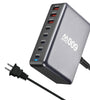 [GaN Tech]Bakeey YMX-600W 600W 8-Port USB PD Charger 5USB-C+3USB-A QC PD3.1 Fast Charging Desktop Charging Station EU Plug US Plug for iPhone 16 15 Plus 14 13 12 Pro for Huawei Mate XT for Xiaomi 15pro for Oppo A5 Pro