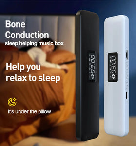 Under Pillow bluetooth Speaker Pocket Bone Conduction Sound Box HiFi Stereo LED Digital Display Support TF Card Playback White Noise Sleep-improval Wireless Soundbar