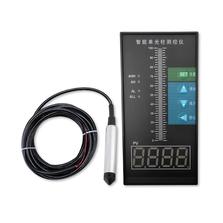 5-Meter Liquid Level Transmitter with IP65 Protection LED Display Anti-Clogging Design Quick Response Functionality Ideal for Deep Water Well Measurements