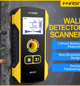 FNIRSI WD-01 Metal Detector Wall Scanner with Newly Designed Positioning Hole for AC Live Cable Wires Metal Wood Stud Find