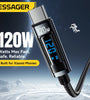 ESSAGER ES-X47 6A 120W USB-A to Type-C Digital Display Cable Fast Charging Data Transmission Copper Core Line 1M/2M Long for iPhone 15 15 Plus for Huawei Pura 70 Ultra for Xiaomi Civi 4 Pro for Samsung Galaxy Z Fold6