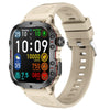 QX11 1.96inch HD Screen bluetooth Call Heart Rate Blood Pressure SpO2 Monitor Breath Training SOS Sleep Monitoring Multi-sport Modes Music Playback 3ATM Waterproof Smart Watch