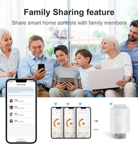 Tuya Smart Zigbe Thermostat Radiator Valve Smart Home Heating Control Smart Life App Temperature Scheduling 1C Precision Voice Control with Alexa Google Home