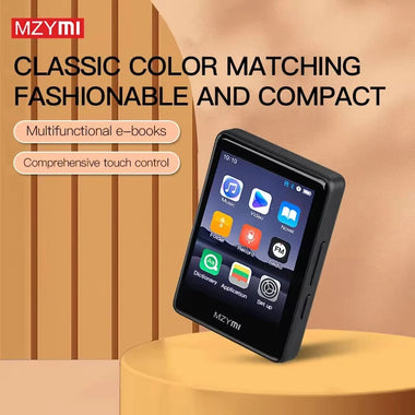 MZYMI S18 MP4 bluetooth Player 2.4 Inch Touch Screen Portable HiFi Stereo Music E-book Learning MP3 Walkman Built-in Speaker