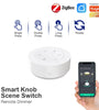 Tuya ZigBe Smart Knob Switch Wireless Scene Switch Button Remote Dimmer Battery Powered Automation Scenario Smart Life APP