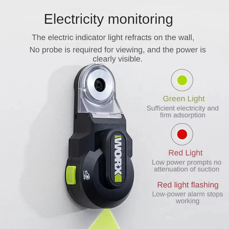 WORX WA1602 Electric Hammer Drill Cleaner 35ml Visual Dust Box USB Type C Rechargeable 5V 1000mAh Compact Design Professional Tool Accessories