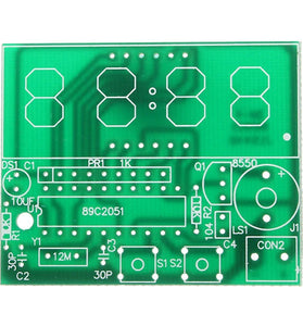 C51 4 Bits Electronic Clock Electronic Production Suite DIY Kits