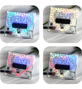 LOVE Shape LED Colorful Music Remote Control Light 10 Animation Modes Bluetooth Music Ideal Home Decor