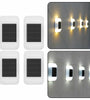 4pcs LED Outdoor Wall Light Solar Waterproof Led Garden Light Outdoor Lighting For House Garden Indoor Home Deco