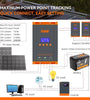 PowMr HHJ60-PRO MPPT 60A Solar Charge Controller Solar Panels Regulator 12V 24V 36V 48V Parallel Up 12 Units For Lead Acid Lithium Battery