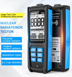 Mestek Nuclear Wastewater Geiger Counter Nuclear Radiation test Dosimeter X   ray Radioactivity Tester Marble Radioactive Tester