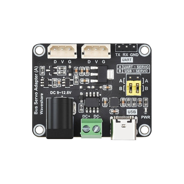 Serial Bus Servo Driver Board Integrates Servo Power Supply And Servo Controller for Raspberry Pi/Arduino/ESP32