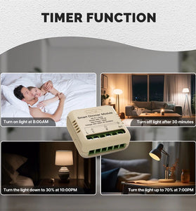 MoesHouse Tuya WiFi Intelligent Dimmer Switch Module Portable Home Automation DIY Switch Compatible with Alexa Google Assistant