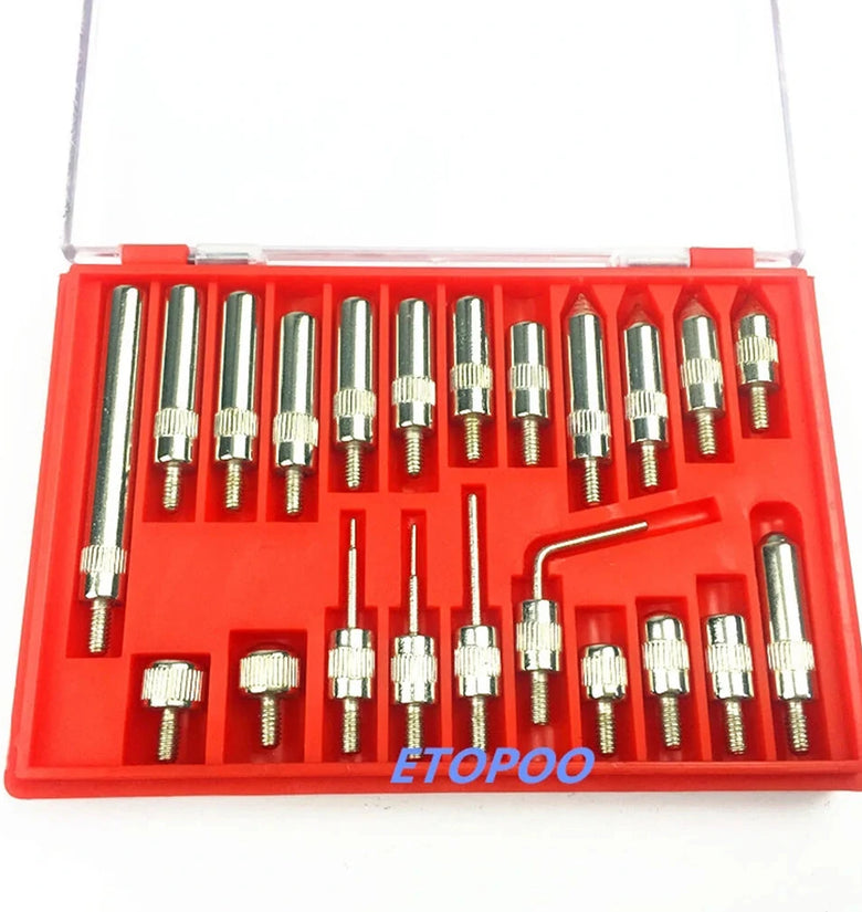 ETOPOO 22PCS M2.5 Thread Tip For Dial & Test Indicators Steel Dial Indicator Point Set