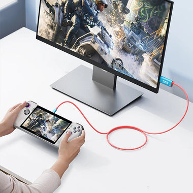 Jemdo KSNP681 Type-C to HD Cable 4K 60Hz 144Hz PD100W Fast Charging Gold Plated 2M Long Cable Portable for Switch 2