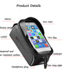 ROCKBROS Bicycle Bag Frame Front Tube Cycling Bag Phone Mount Bag Waterproof Phone Case Holder Bag 6.0 Inches Touchscreen Bag Accessories