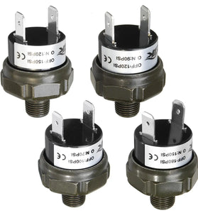 NPT1/8inch Air Valve Compressor Tank Pressure Control Switch 70 90 100 120 150 180psi 12V