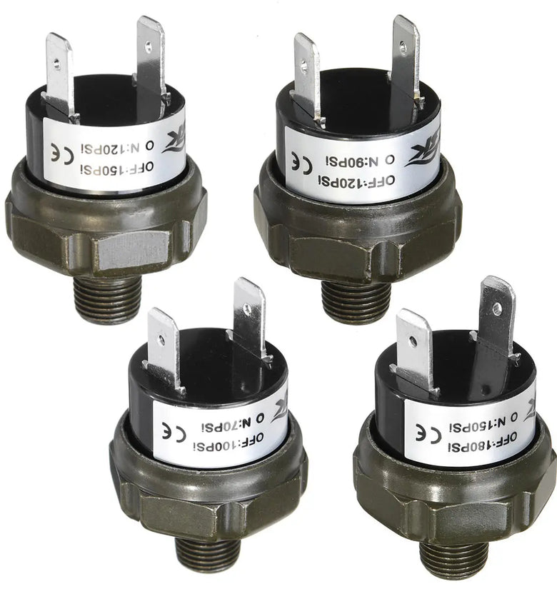 NPT1/8inch Air Valve Compressor Tank Pressure Control Switch 70 90 100 120 150 180psi 12V