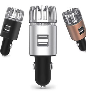Car Air Purifier USB Charger Mini Auto Car Fresh Air anion Ionic Purifier Oxygen Bar Ozone Ionizer Cleaner Vehicle Air Freshener