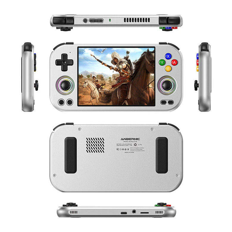 ANBERNIC RG477M 4.7-inch 120Hz LTPS In-cell Display Handheld Gaming Console Dimensity 8300 Processor 3D Hall Joystick Android 14 bluetooth 5.3 & WIFI 6 Video Player Console AI Assistant Six-Axis Function