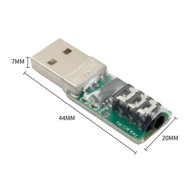 Vband CW Morse Code Trainer Key USB Connector Supports Windows iOS Android HarmonyOS Plug and Play for Mobile PC