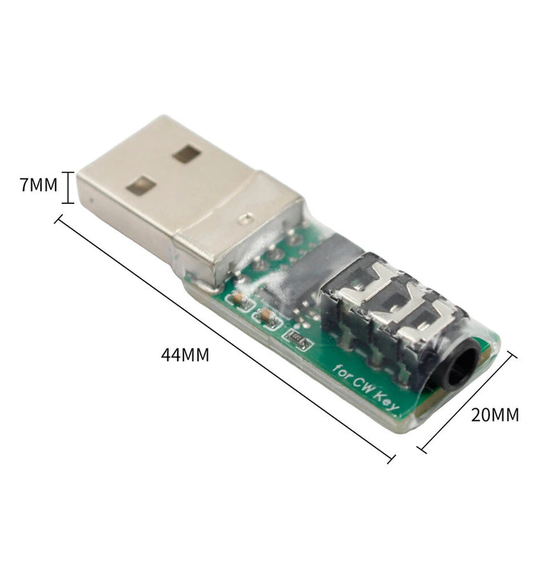 Vband CW Morse Code Trainer Key USB Connector Supports Windows iOS Android HarmonyOS Plug and Play for Mobile PC