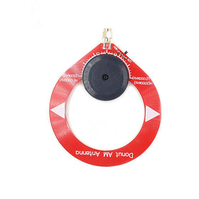 Donut AM Radio Antenna Red Mini Loop Antenna 500kHz-2000kHz Frequency Range Medium Wave Antenna
