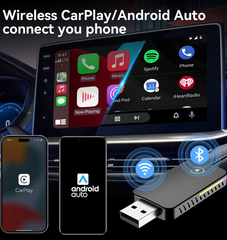 2 In 1 Carplay Box Original Car Machine Carplay to Wireless Android Auto Carplay