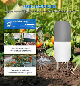Smart WiFi Soil Sensor Waterproof IP65 Accurate Real-Time Tracker for Farming Gardening with Tuya APP Connectivity