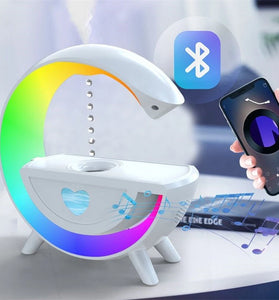 Anti Gravity Water Drop Humidifier LED Colorful Night Light Built-in Bluetooth Speaker Humidifier Diffuser Aroma Essential Oil