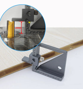 45/90 Degree Marking Gauge with Height Width Diameter Measurement for Woodworking