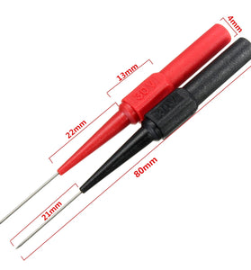 Insulation Piercing Needle Non-destructive Multimeter Test Probes Red/Black